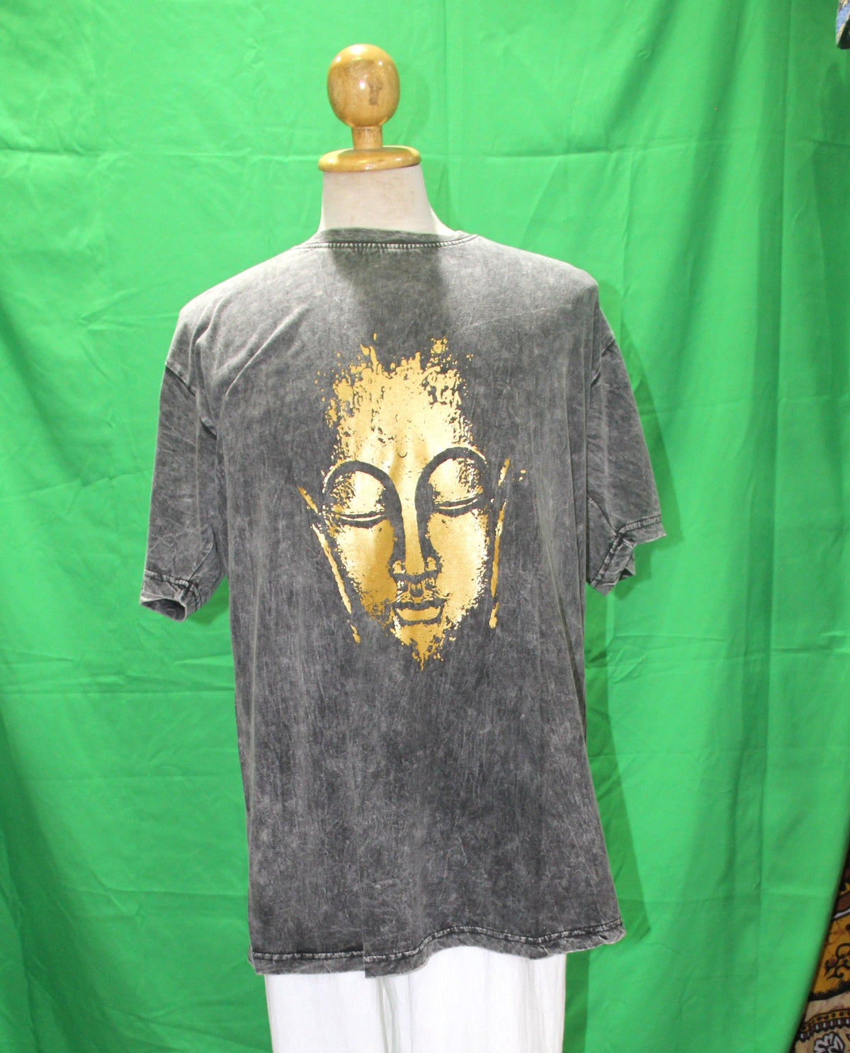 Golden Buddha in Short Sleeve from Nepal — original product view