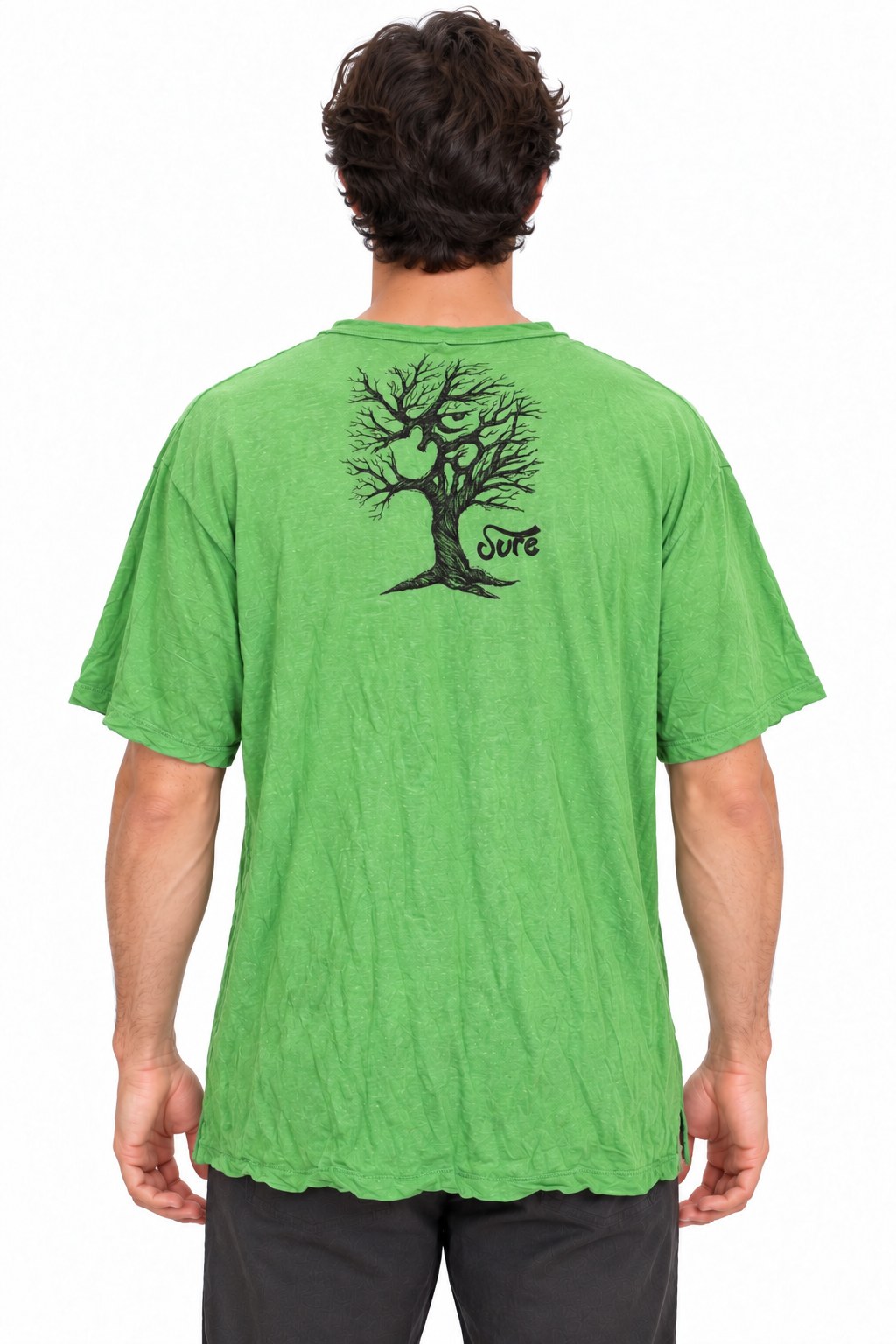 Om Tree in Green from Thailand — back view