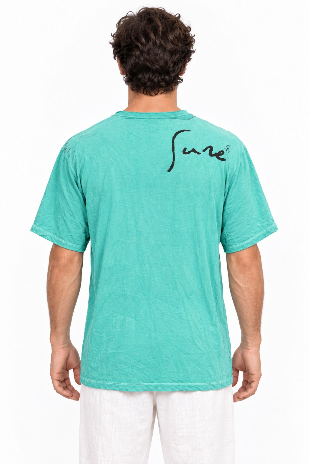Sure Laughing Buddha in Turquoise Color — back view