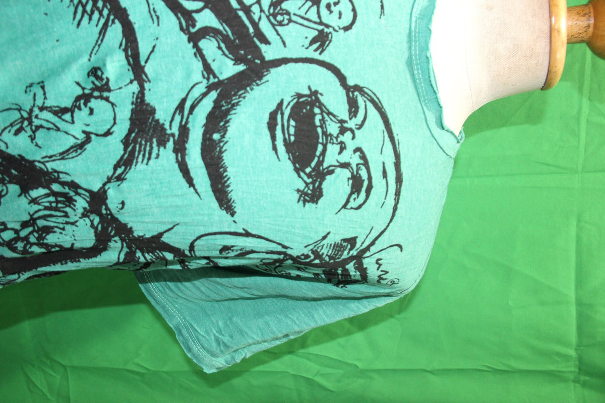 Sure Laughing Buddha in Turquoise Color — garment detail