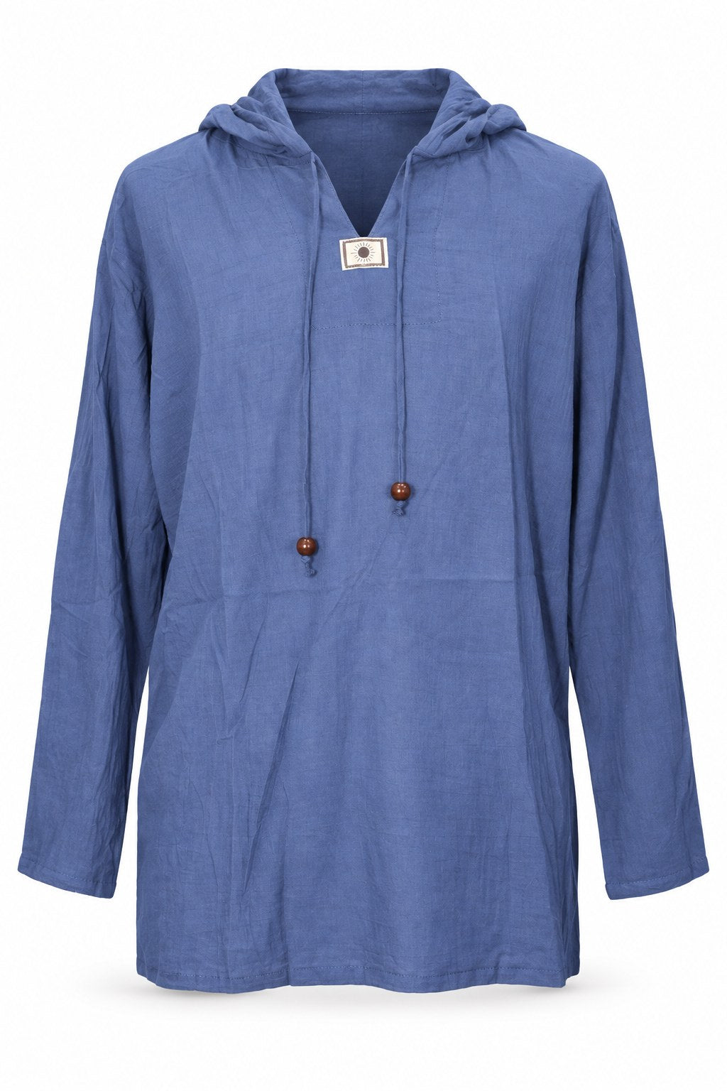 Long Sleeve Hoodie Sun on my Chest Shirt — ghost mannequin front view