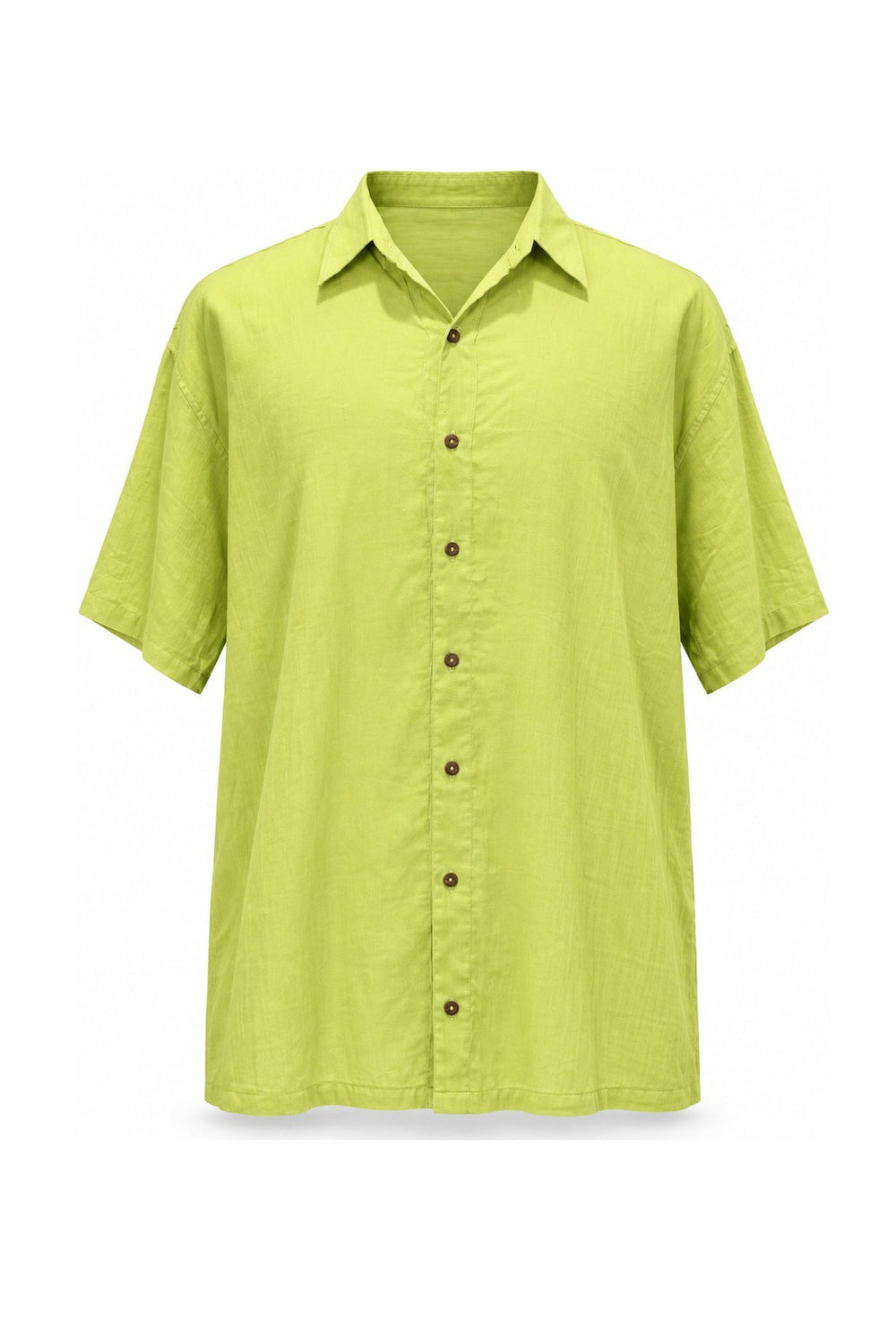 Lime Green soft baby cotton from Thailand — ghost mannequin front view