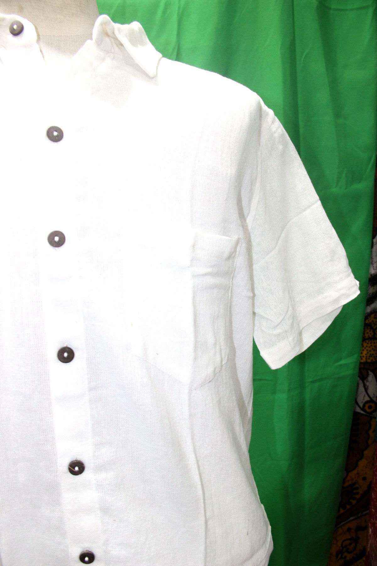 Pure White Shirt from Thailand — garment detail