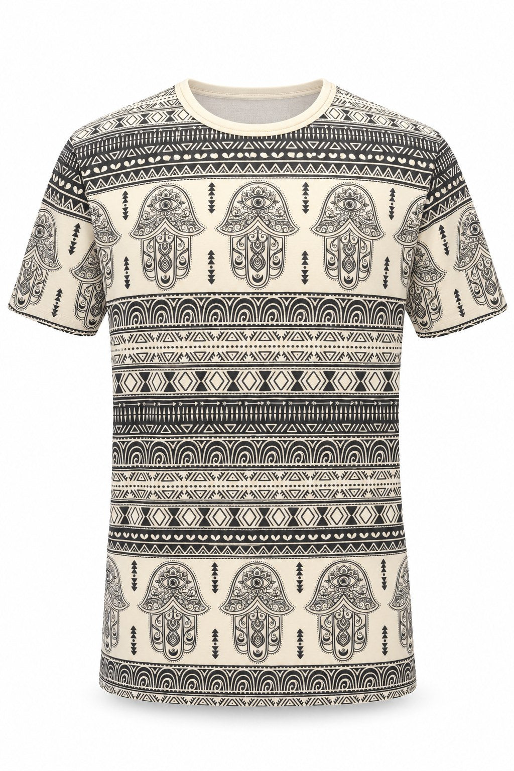 Hamsa in Queue in Brown from Thailand — ghost mannequin front view