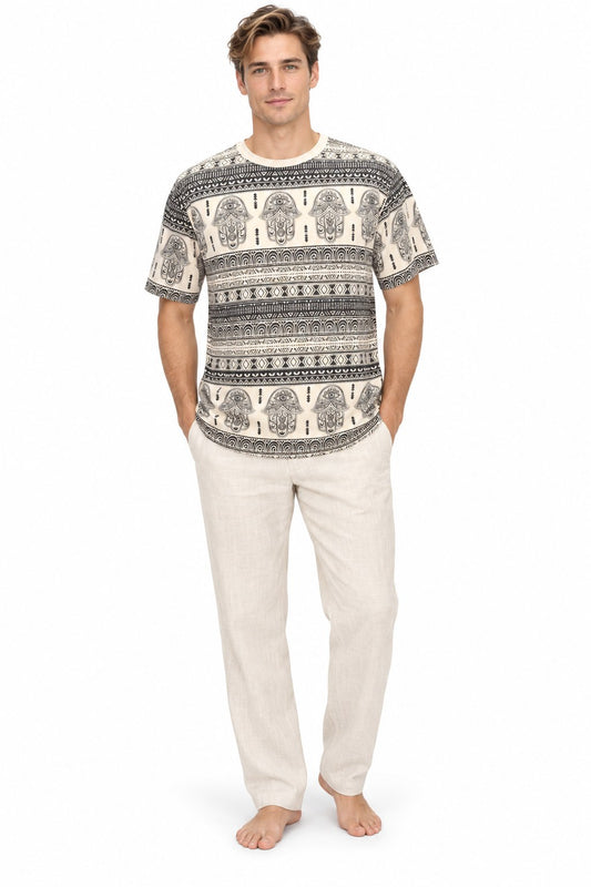Hamsa in Queue in Brown from Thailand — model front view