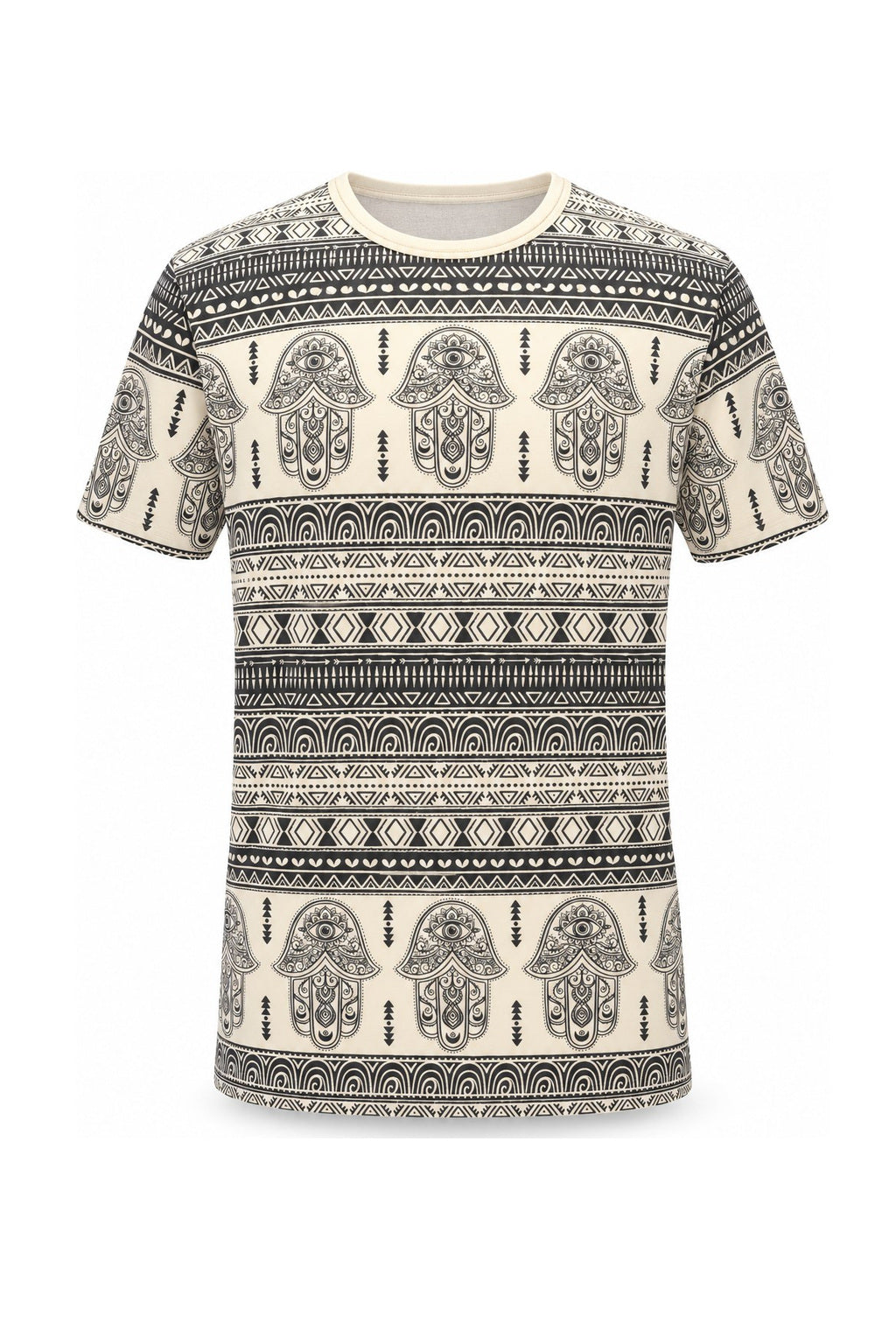 Hamsa in Queue in Brown from Thailand — ghost mannequin front view