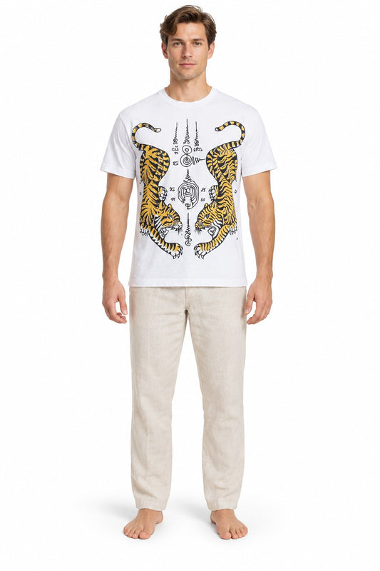 Thai Fighting Tigers Short Sleeve from Thailand — model front view