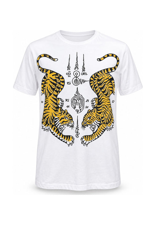 Thai Fighting Tigers Short Sleeve from Thailand — ghost mannequin front view
