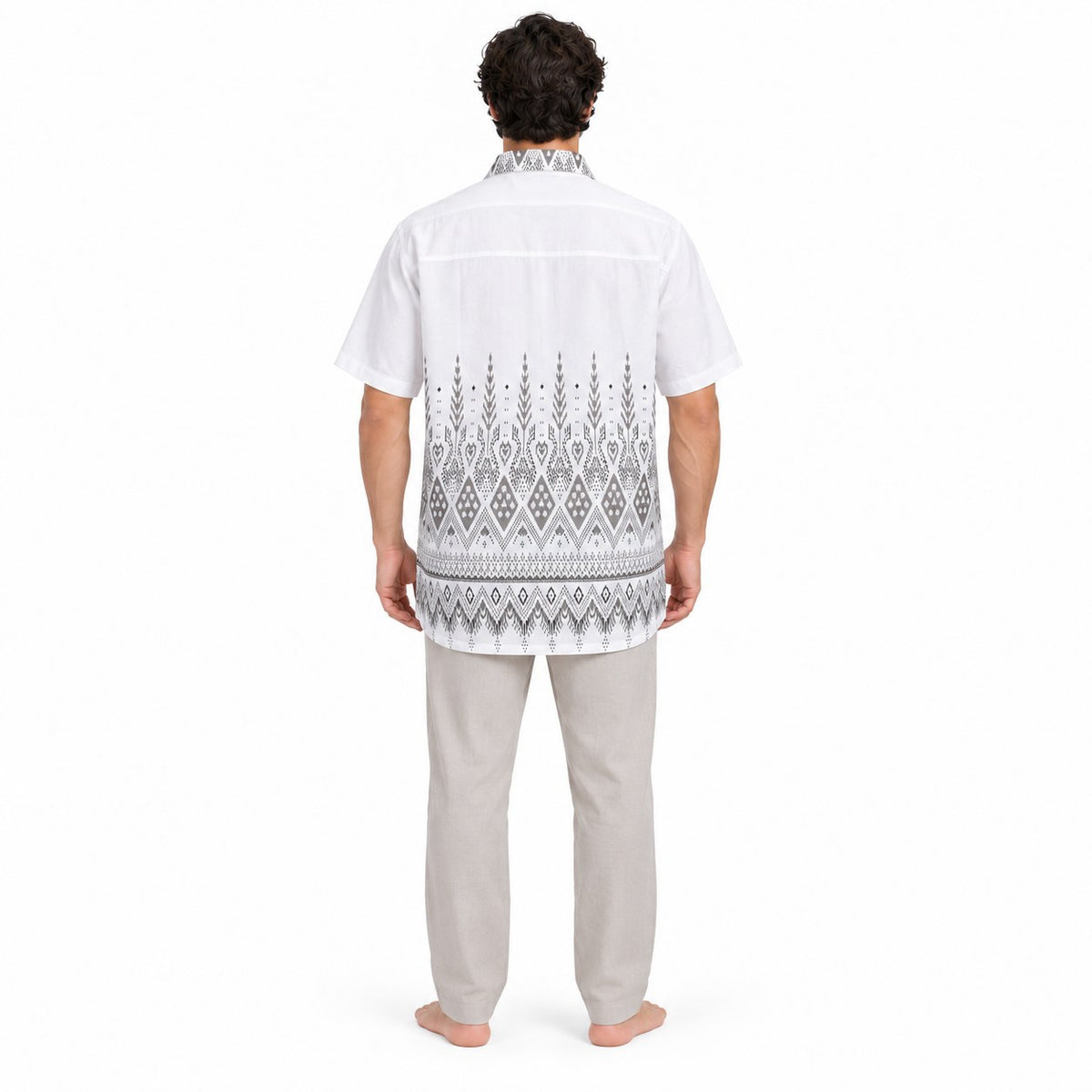 Tribal Bushes in Brown — back view
