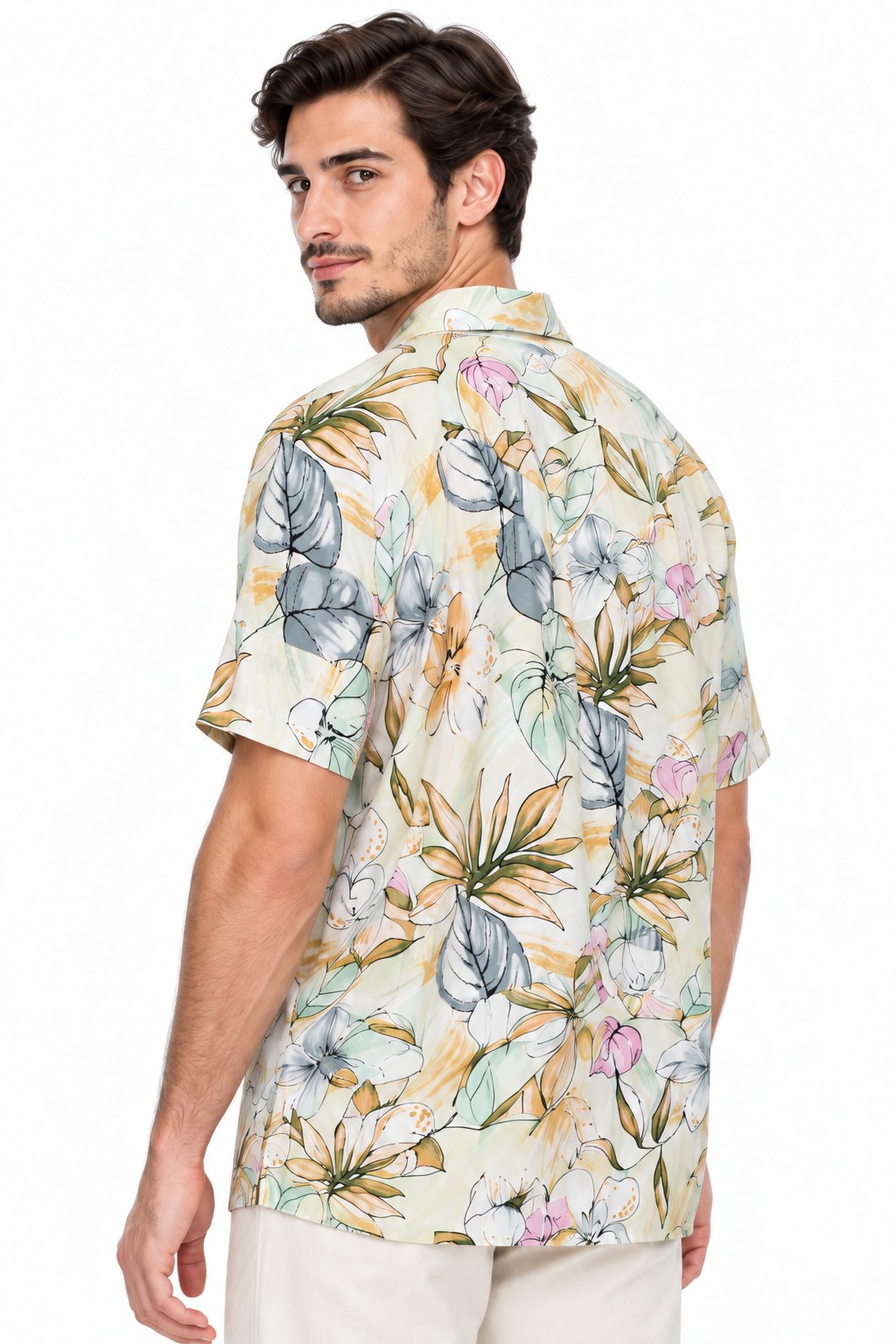 Hawaiian Pastle Flowers — back view
