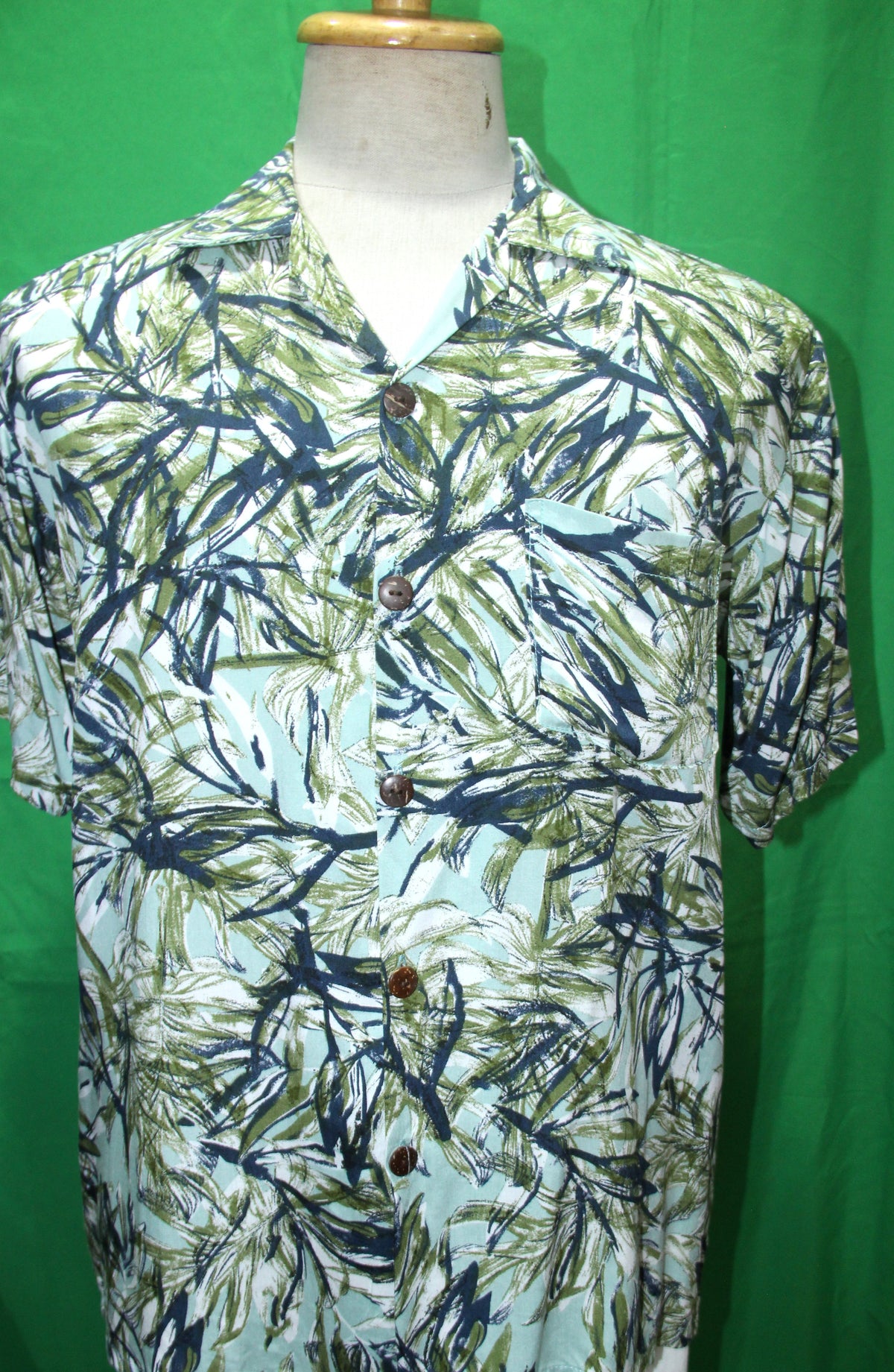 Bamboo Forest men's Hawaiian shirt — full garment