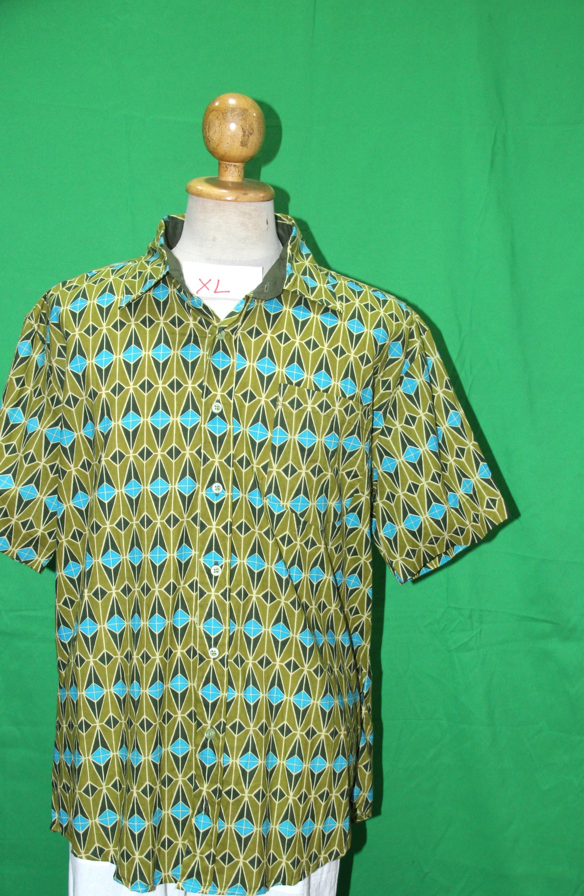 Diamond Mosaic men's Hawaiian shirt — full garment