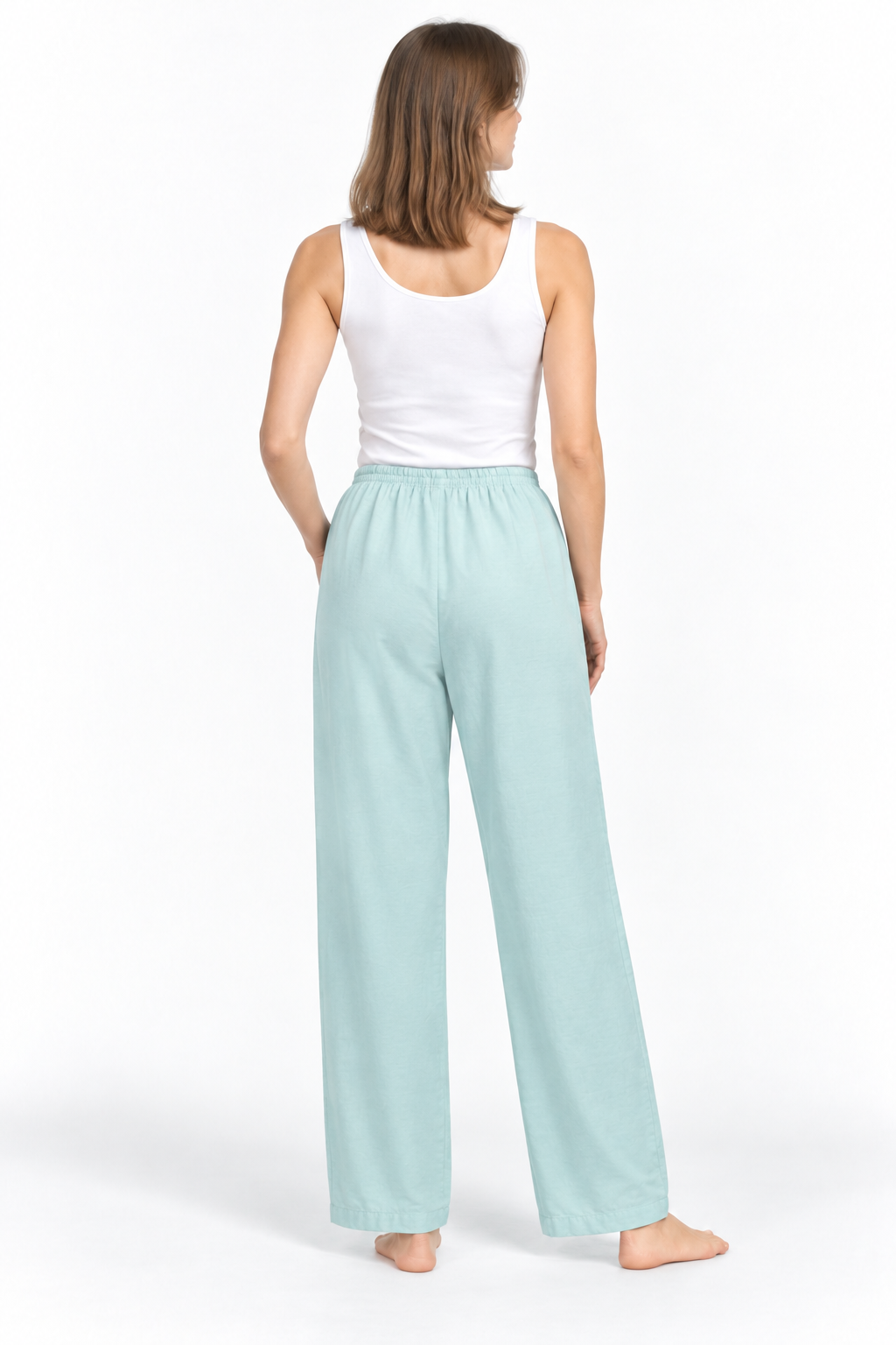 Mint Green Tapered Pants – product view 4