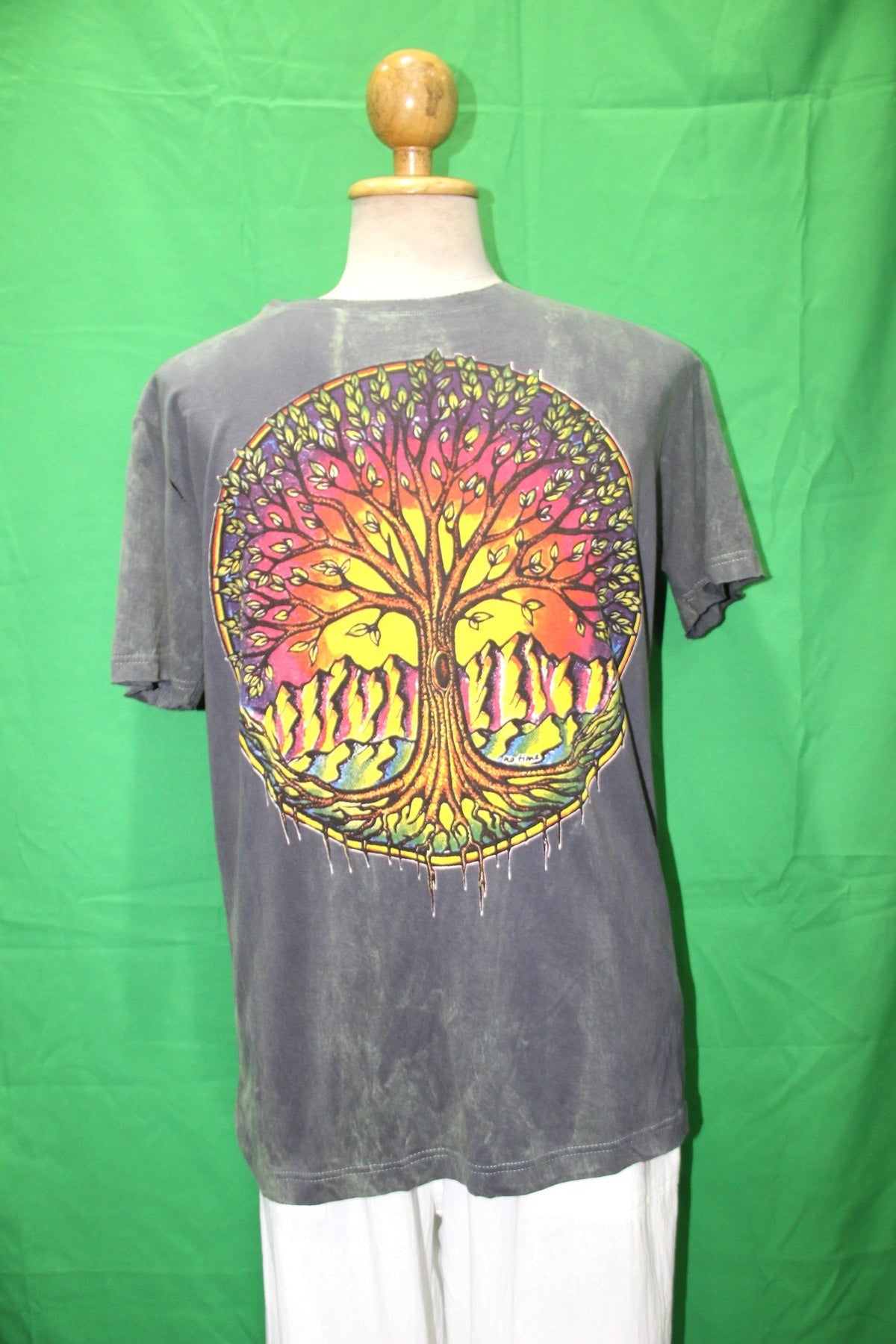 Morning Tree of Life from Thailand — garment detail