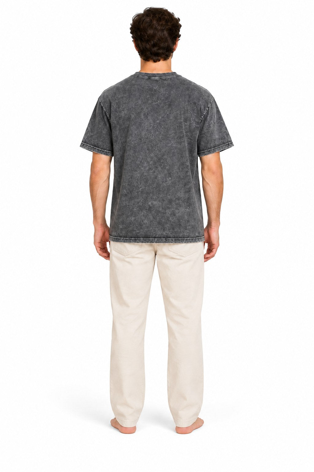 Mushroom Mystic men's T-shirt — back view