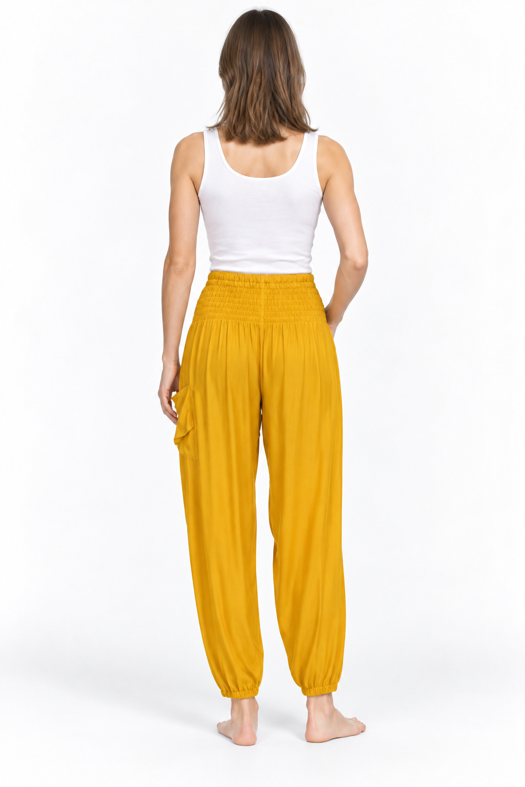 Mustard Tapered Pants – product view 4