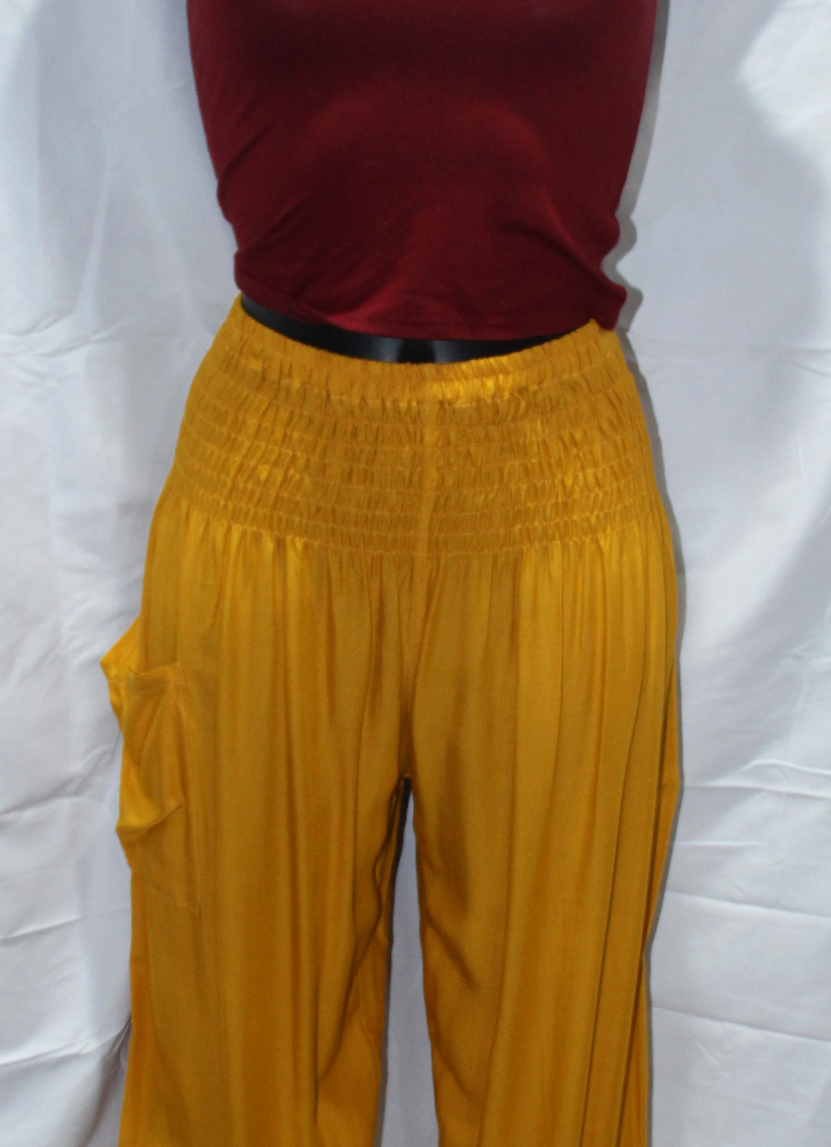 Mustard Tapered Pants – product view 5