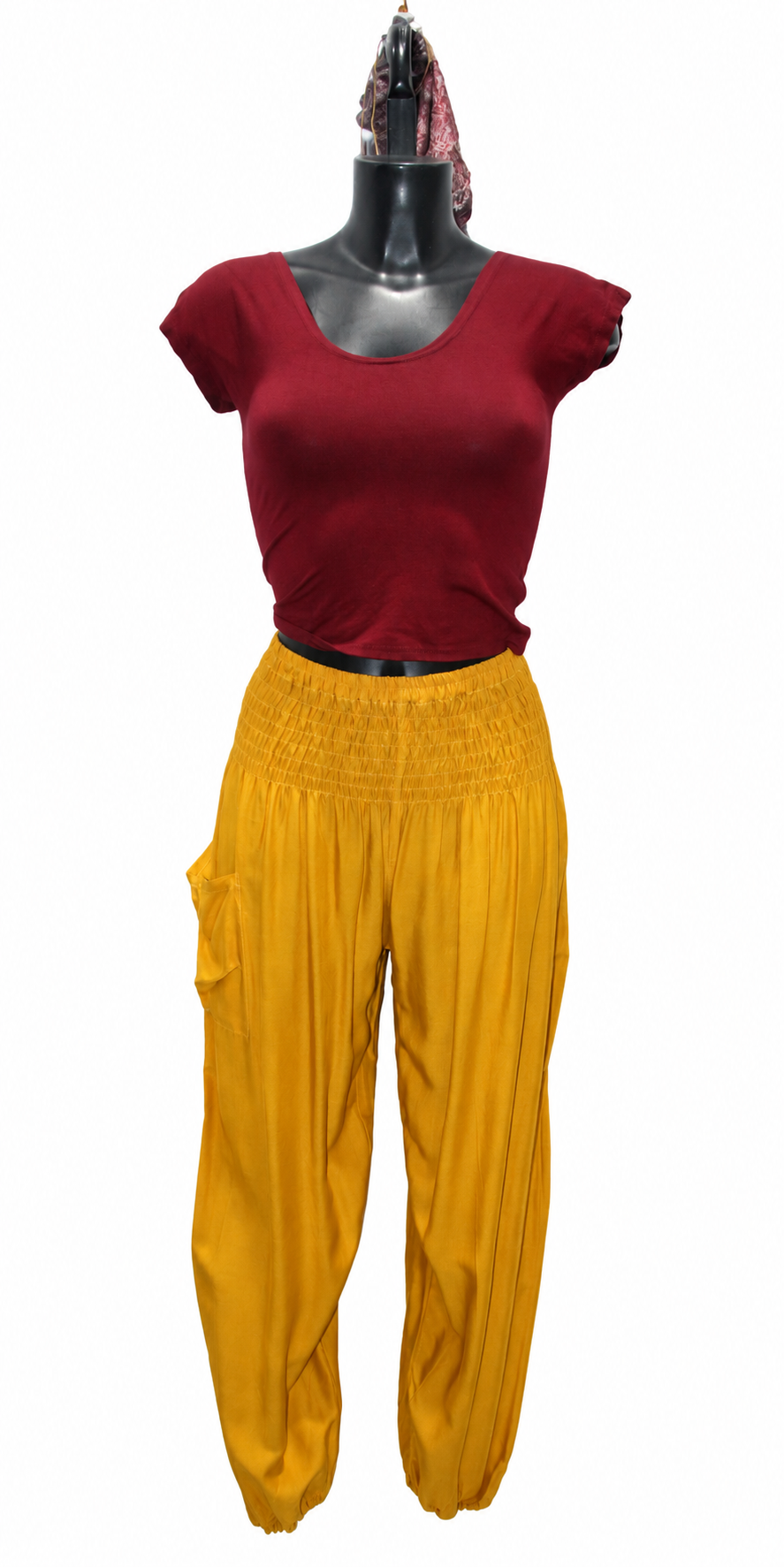 Mustard Tapered Pants – product view 6