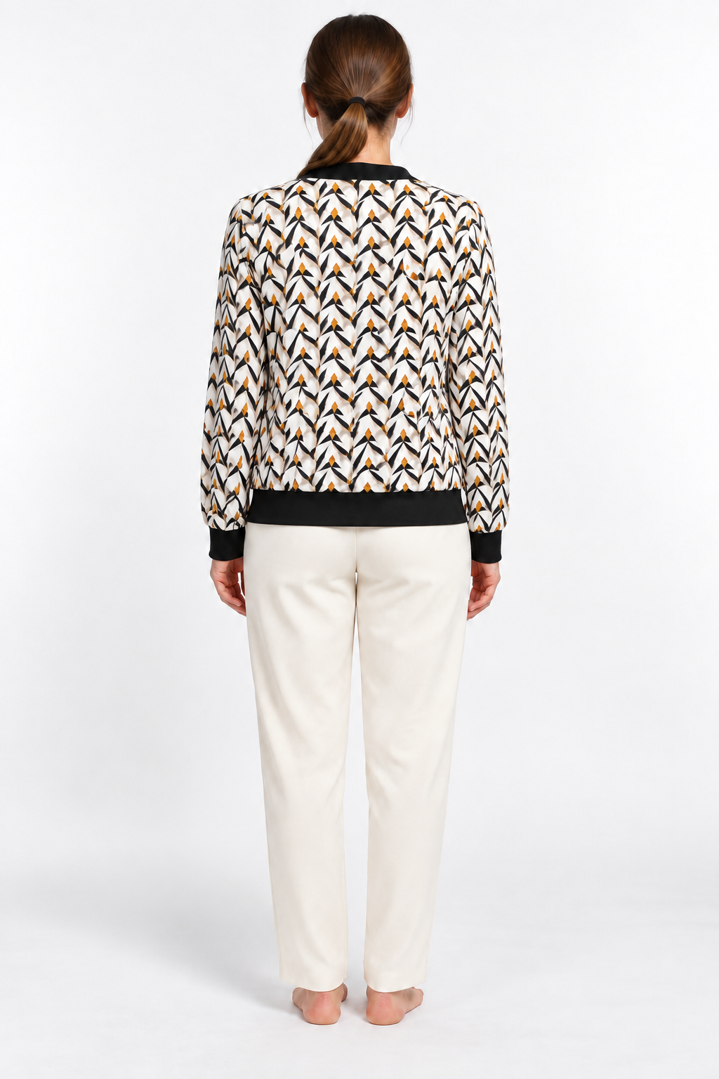 mustard jacket corrected waist view 4
