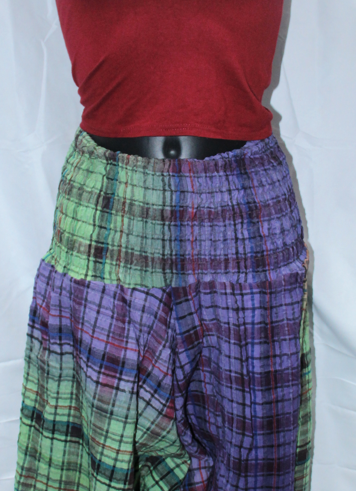 Muted Plaid Harem Pants – product view 5