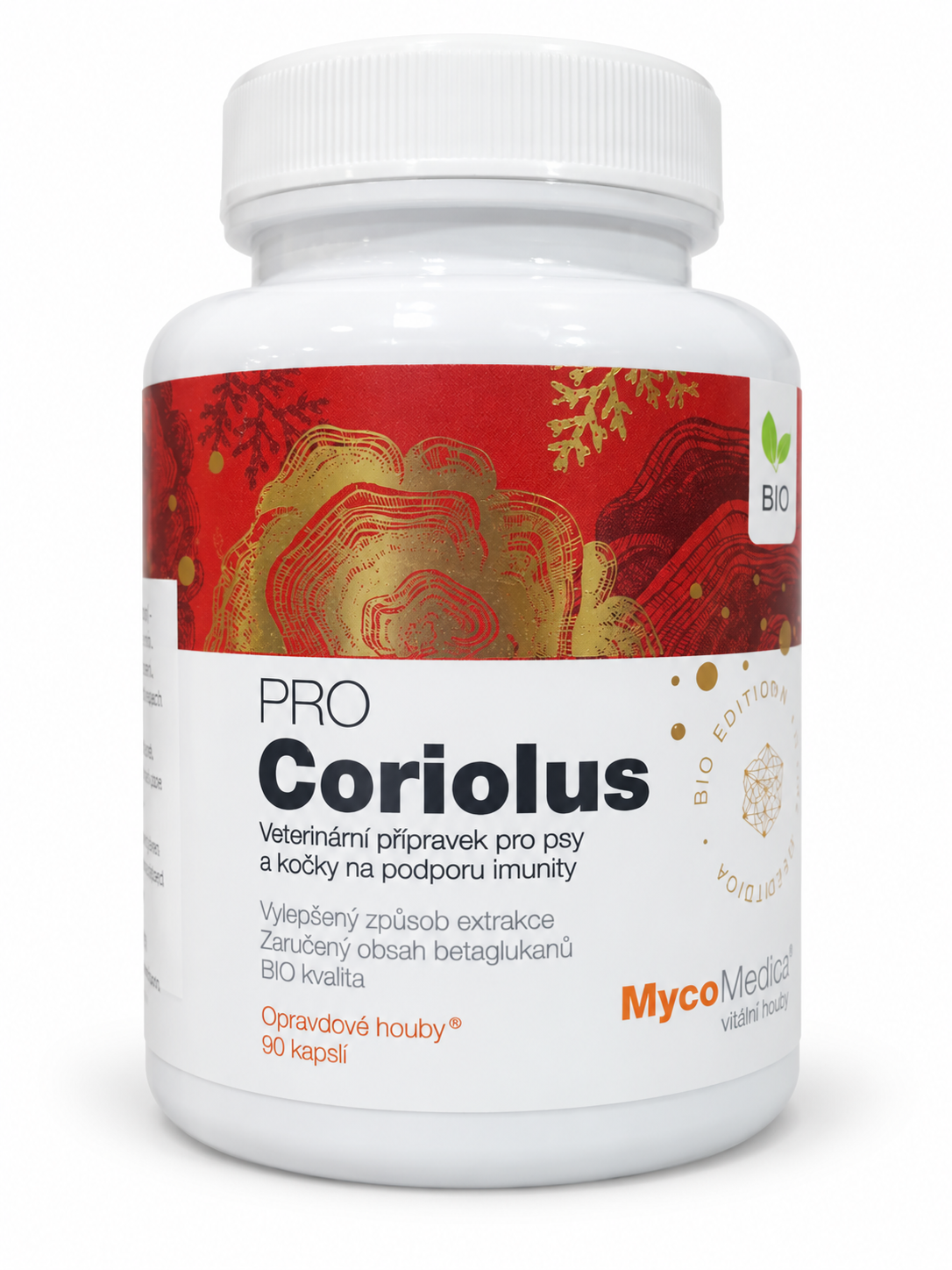 MycoMedica BIO Coriolus PRO - 90 Capsules — featured product image on pure white background