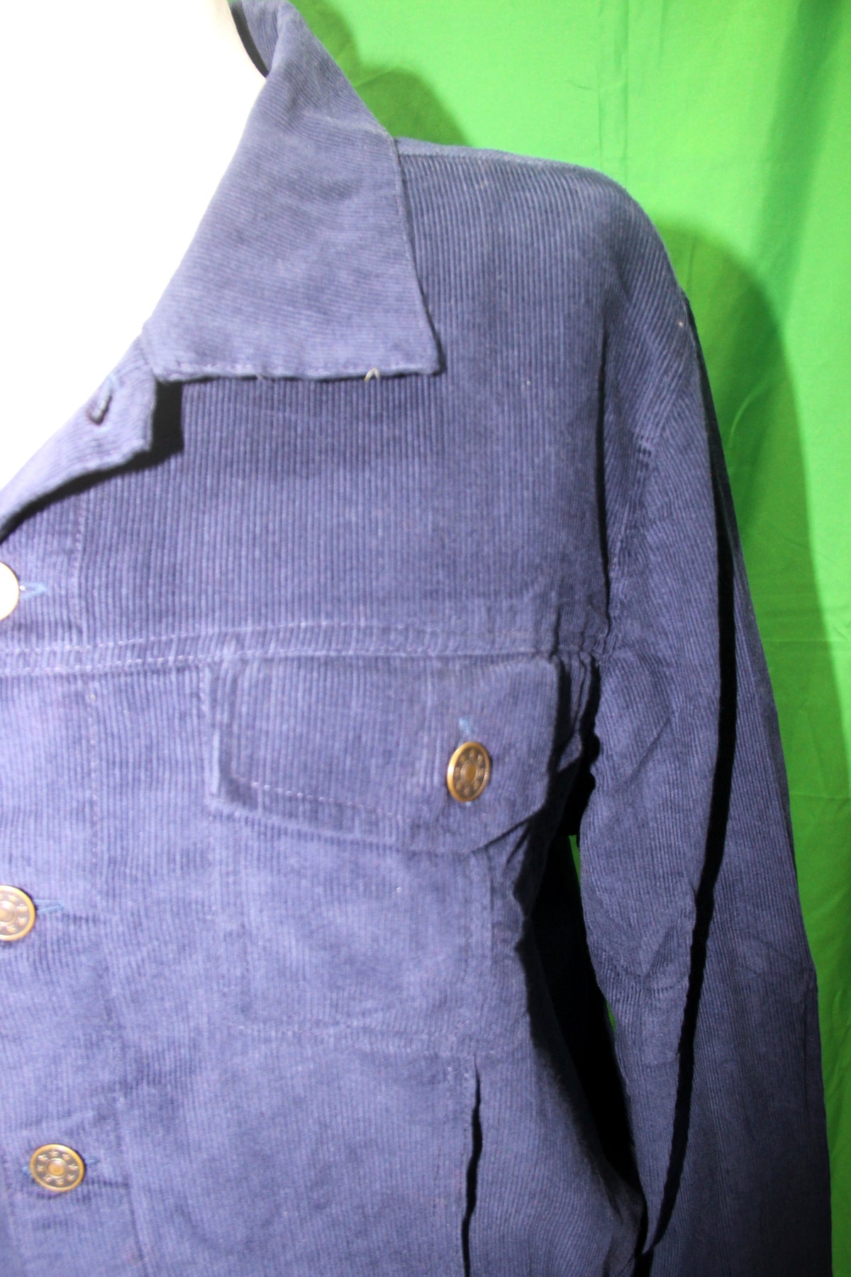 Navy Blue jacket, garment detail