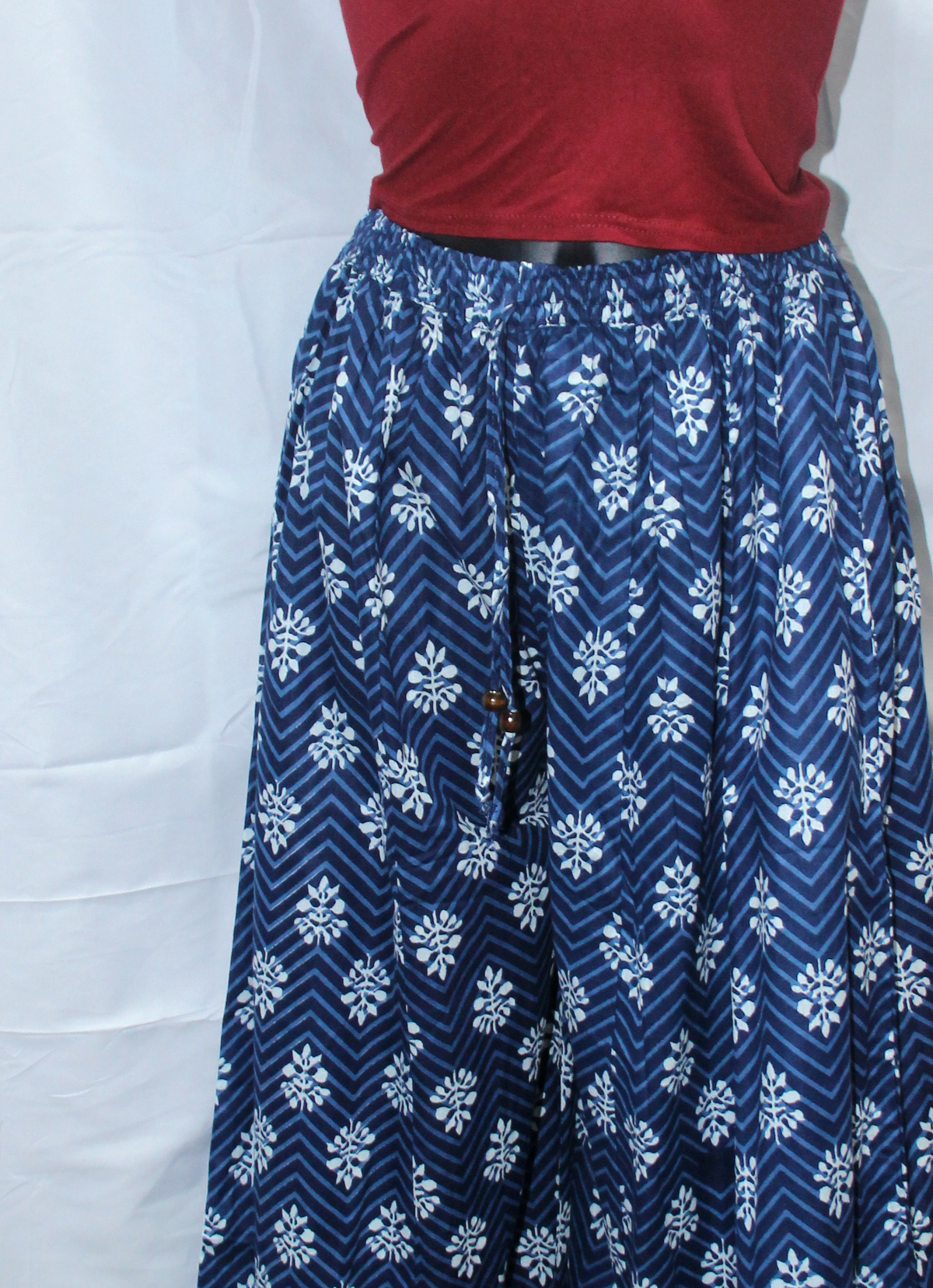 Navy Floral Palazzo – product view 5
