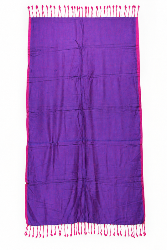 Bright Purple Pink Scarf / Shawl — full product view