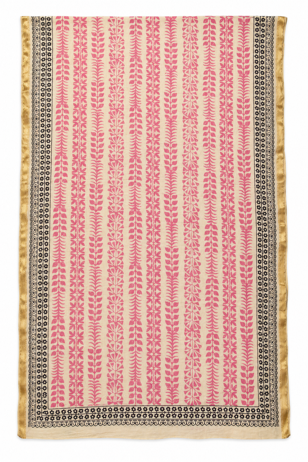Cream Pink Stripes Sarong — full product view