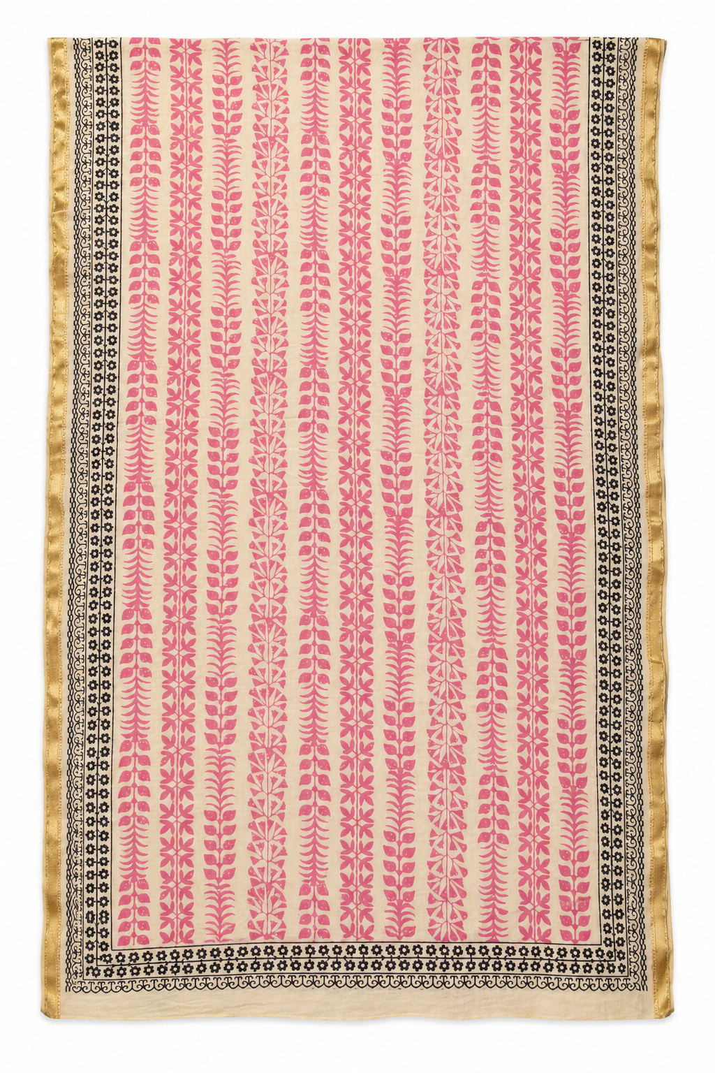 Cream Pink Stripes Sarong — full product view