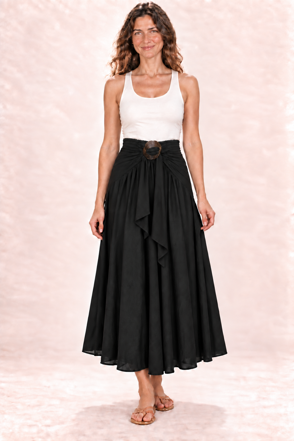 Coco Dress - Black — Skirt — front view