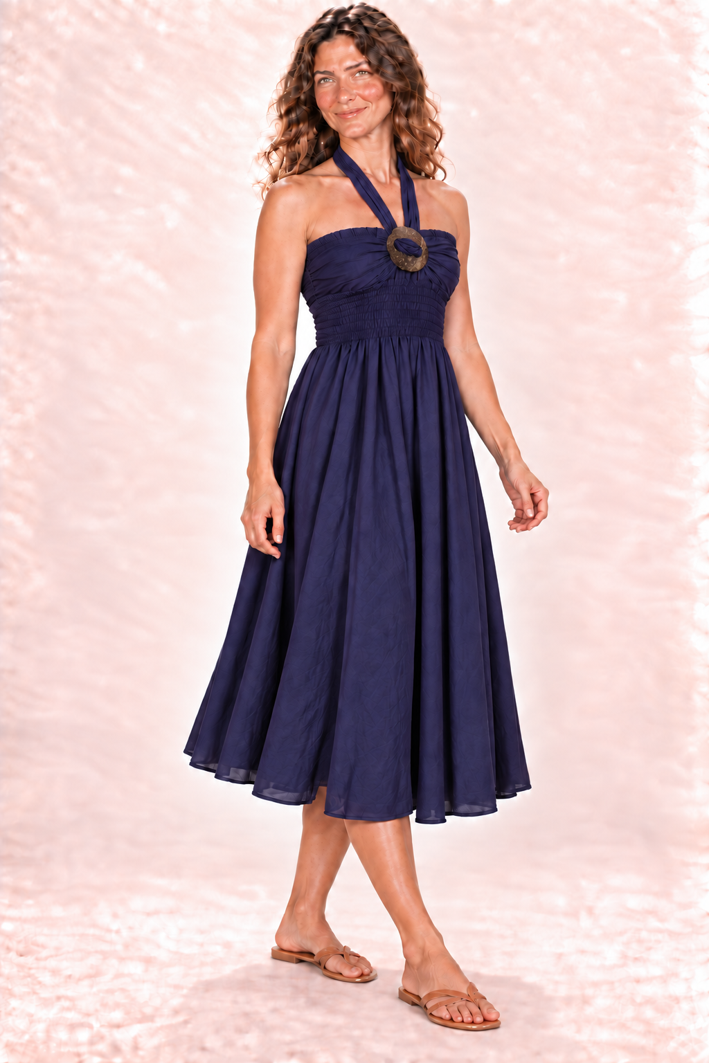 Coco Dress - Deep Purple — Dress — Quarter Side