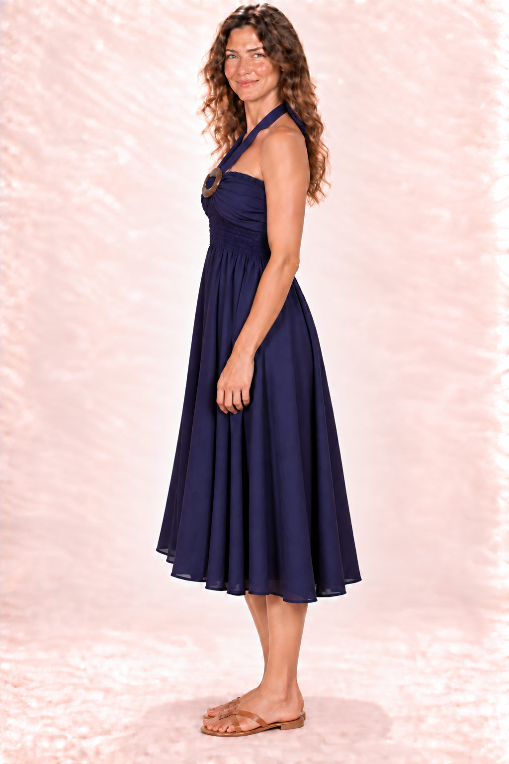 Coco Dress - Deep Purple — Dress — Side