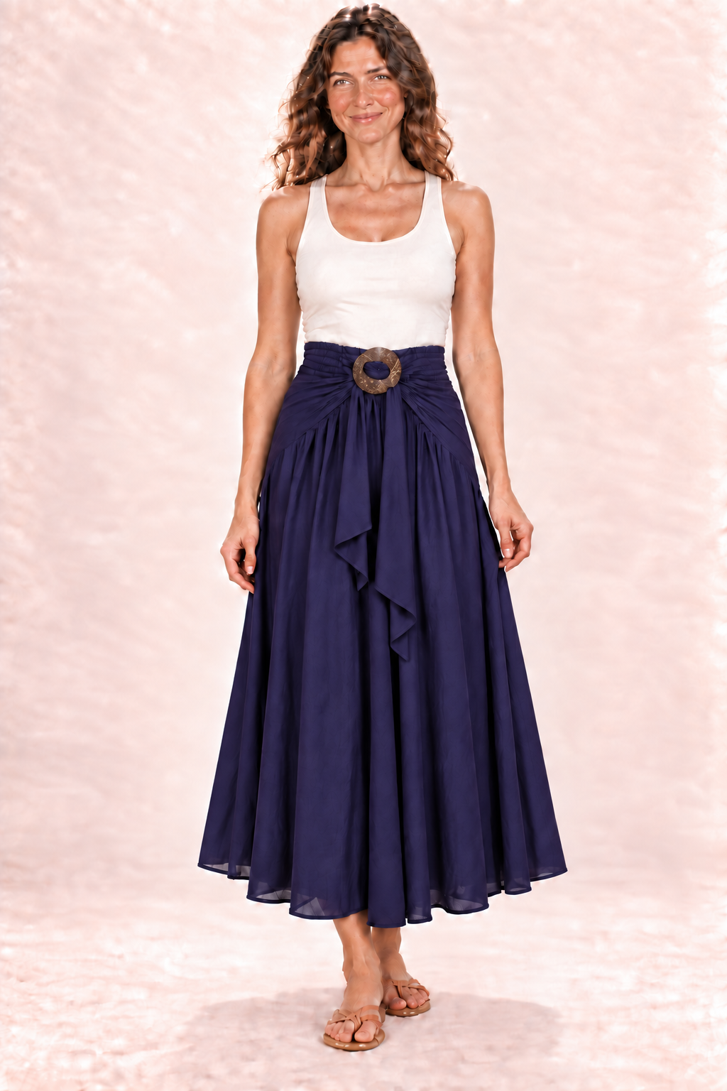 Coco Dress - Deep Purple — Skirt — front view