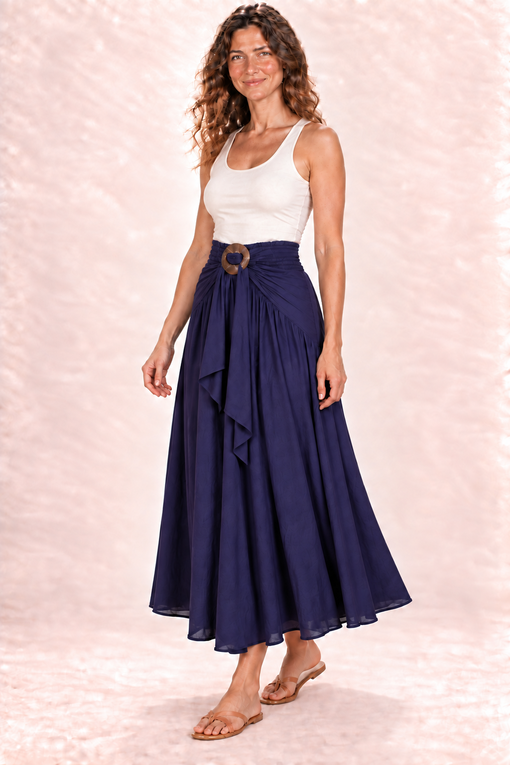 Coco Dress - Deep Purple — Skirt — Quarter Side