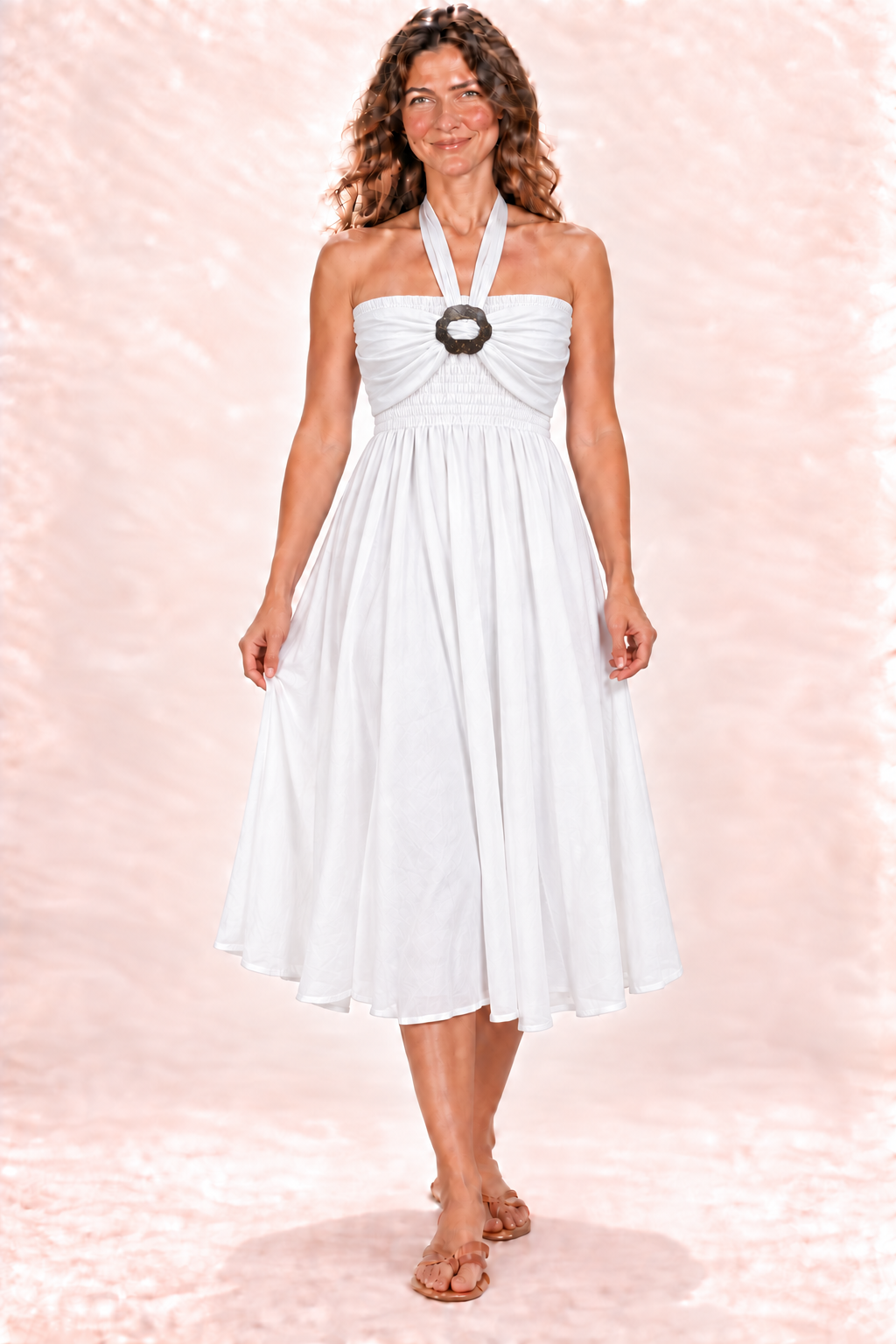 Coco Dress - White — Dress — front view