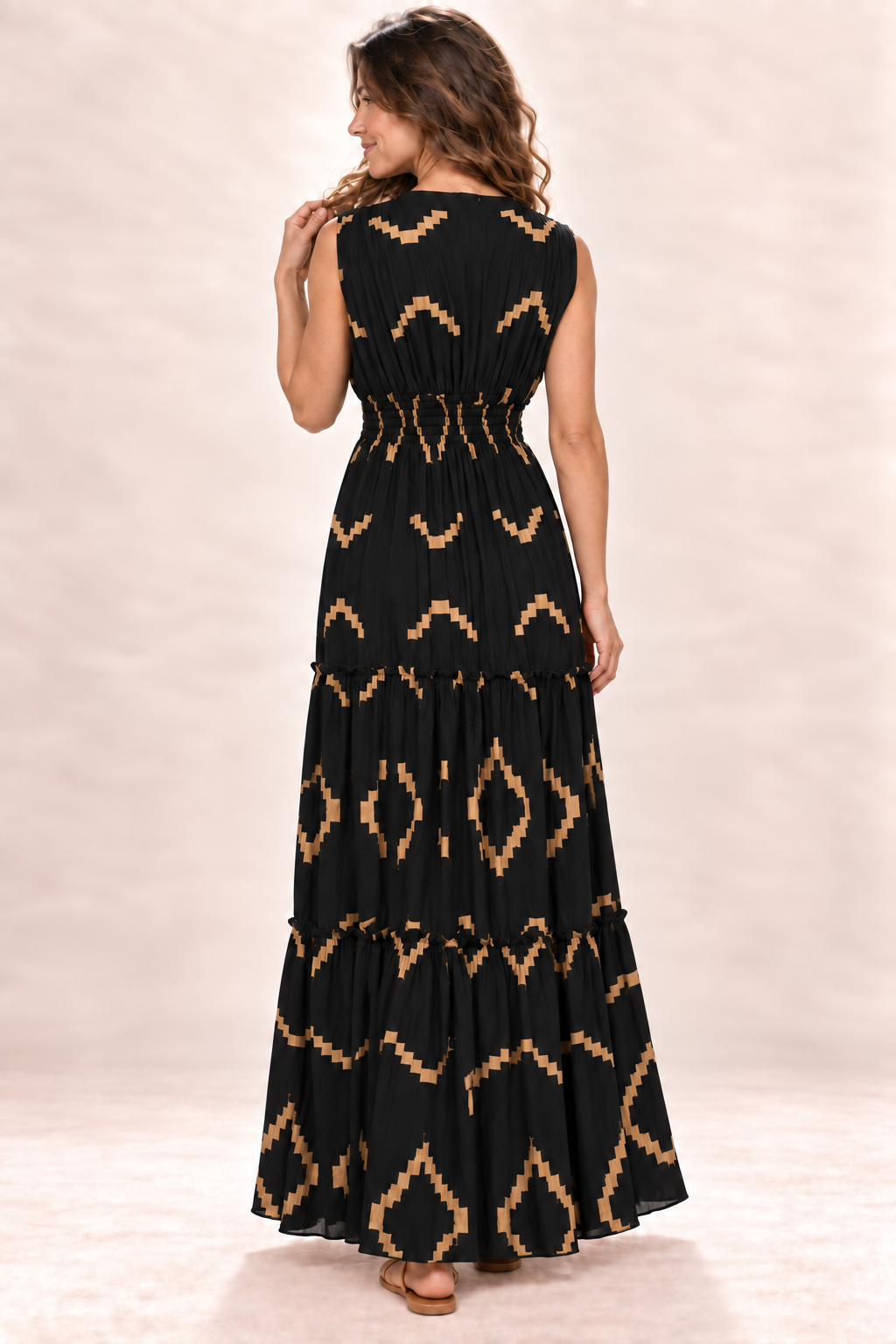Long Dress - Black — Back