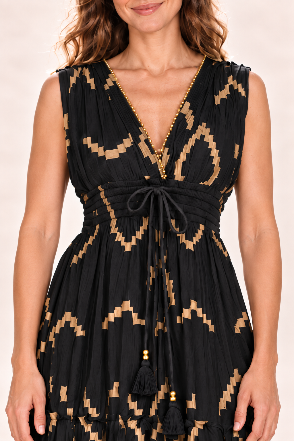 Long Dress - Black — Closeup