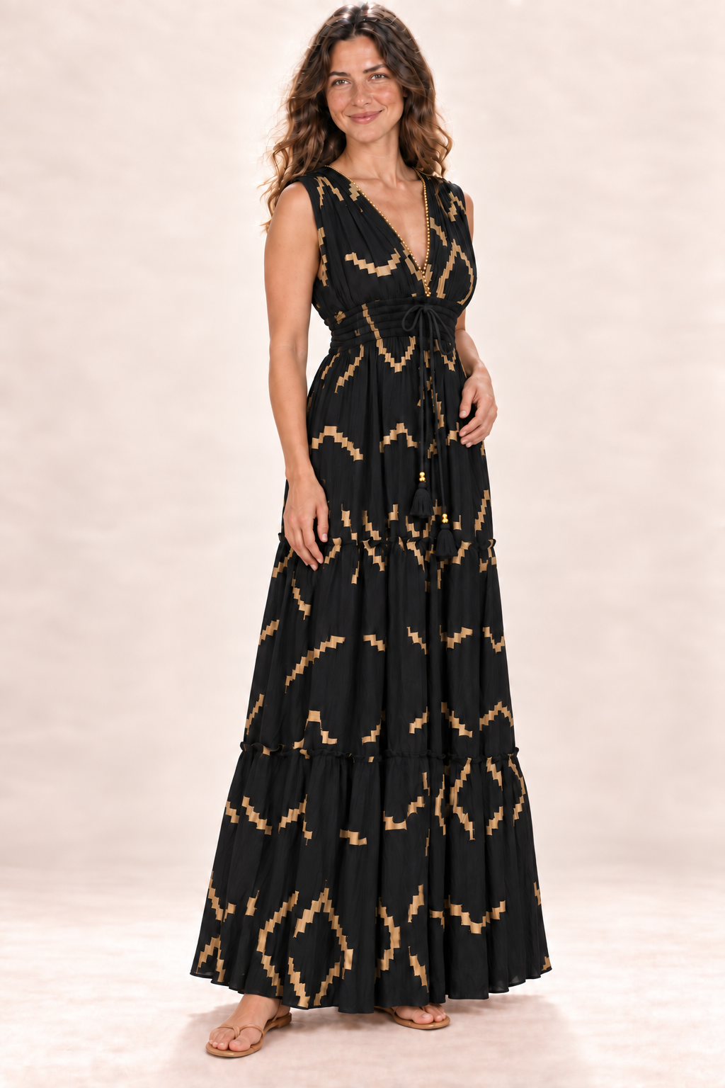 Long Dress - Black — Quarter Side