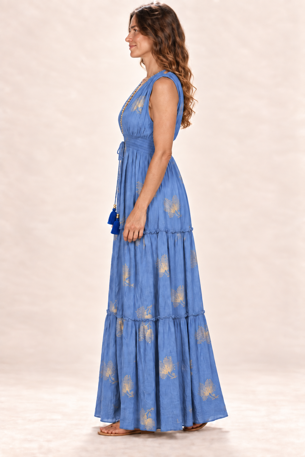 Long Dress - Blue — Side