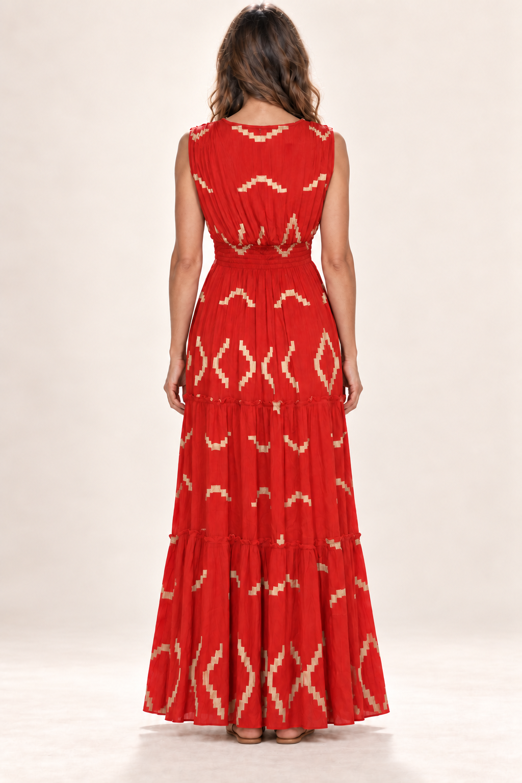 Long Dress - Red — Back