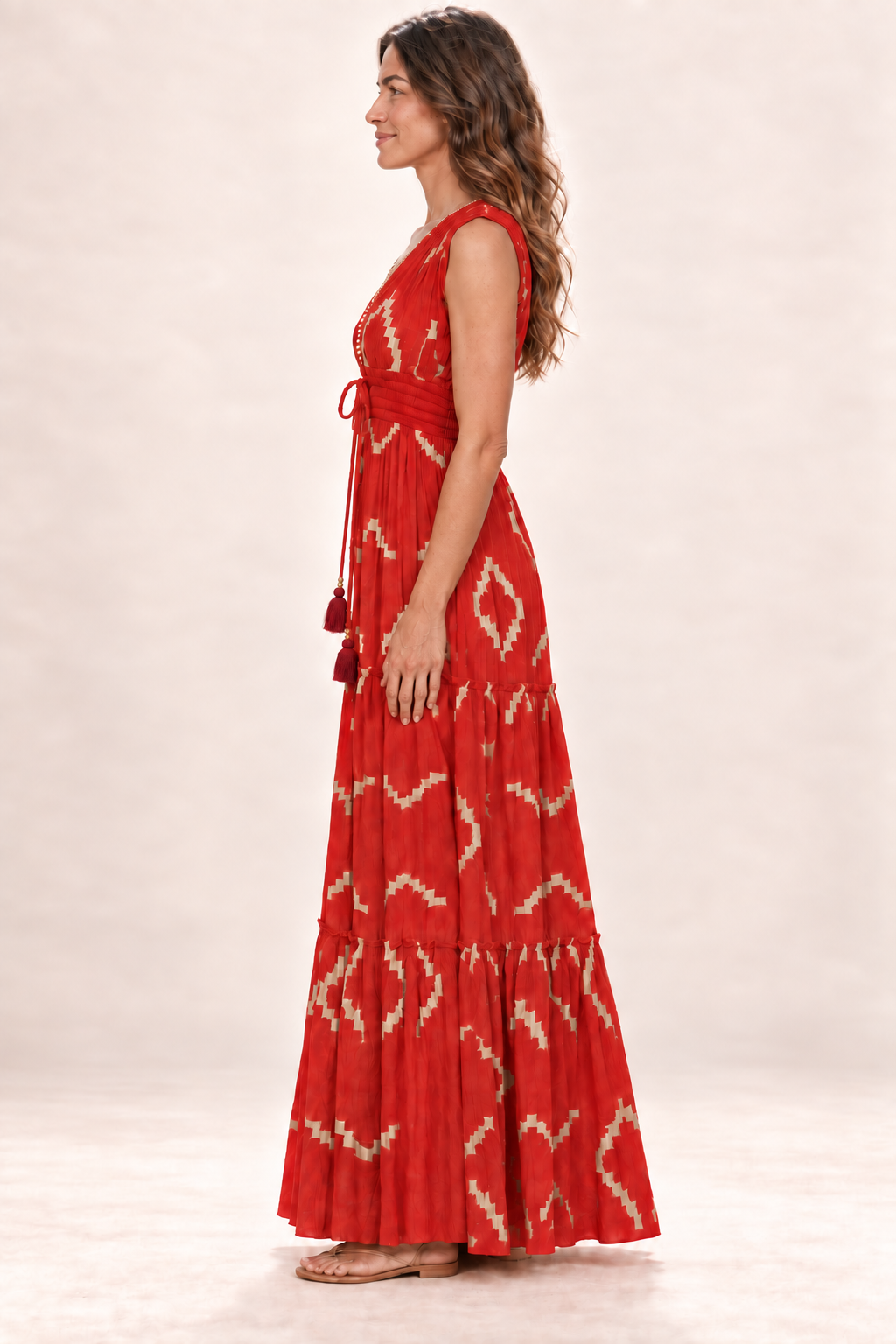 Long Dress - Red — Side