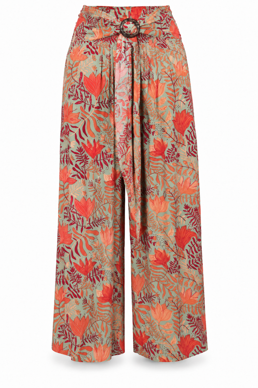 Orange Floral Palazzo – product view 1