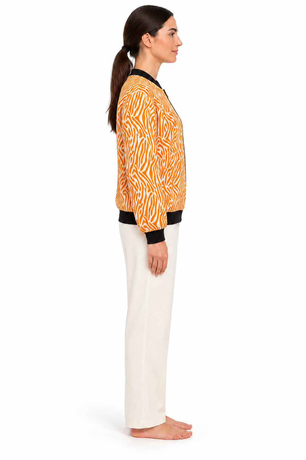orange jacket corrected waist view 3