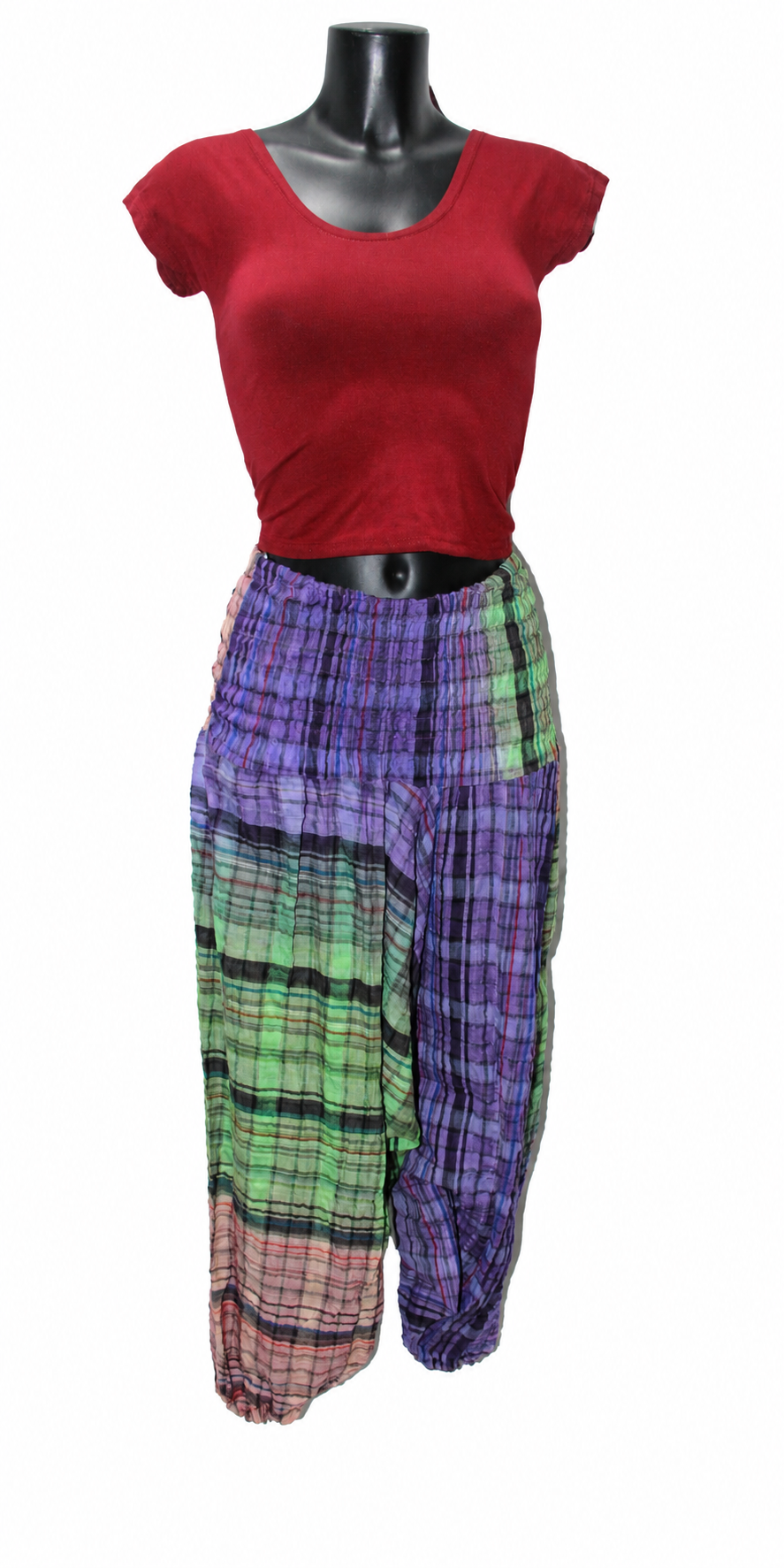 Pastel Patchwork Harem Pants – product view 6
