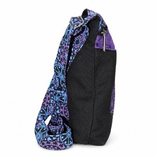 Purple Flower of Life Crossbody Bag – view 2