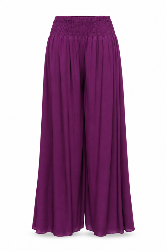 Purple Pleated Palazzo – product view 1