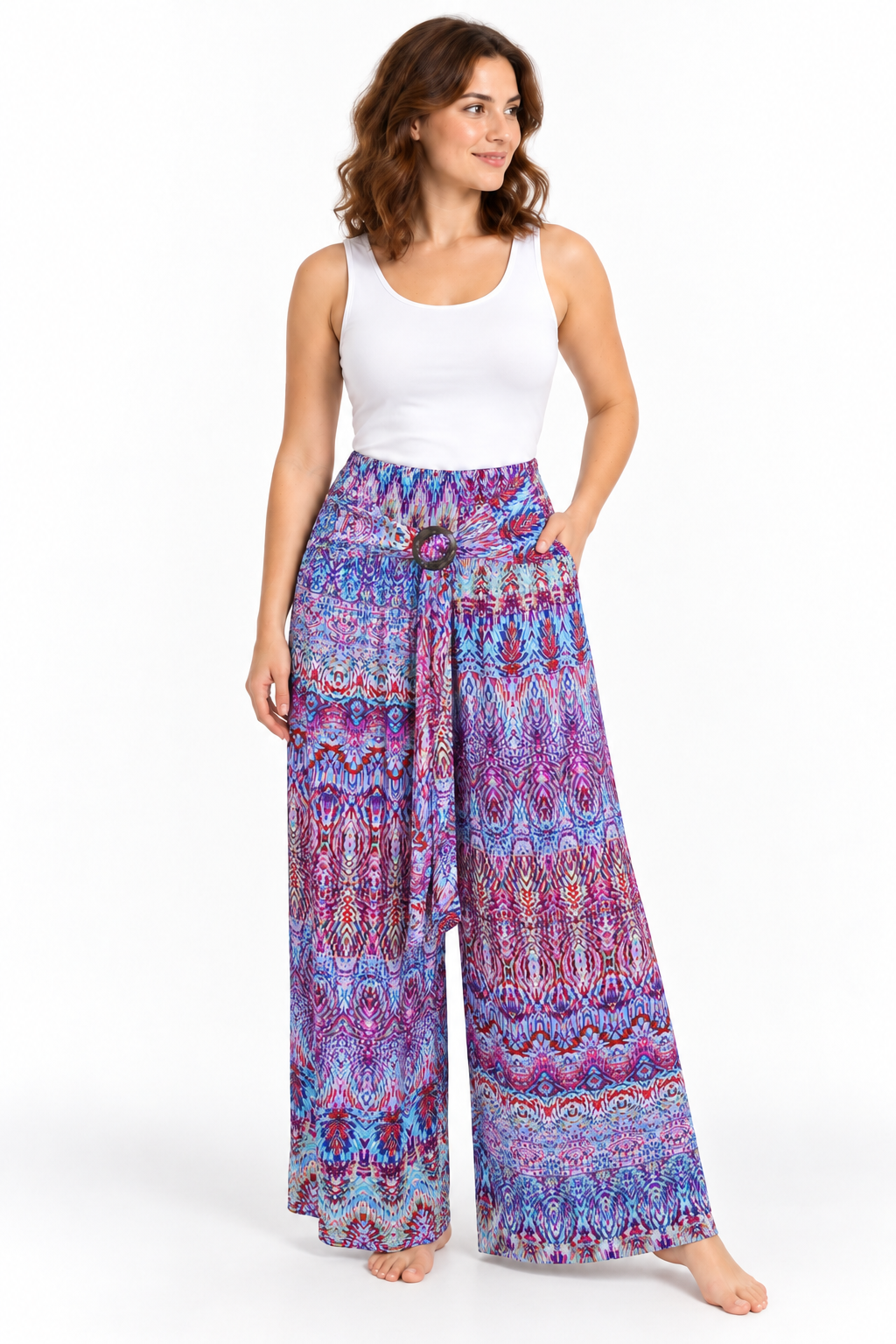 Purple Zigzag Palazzo – product view 2