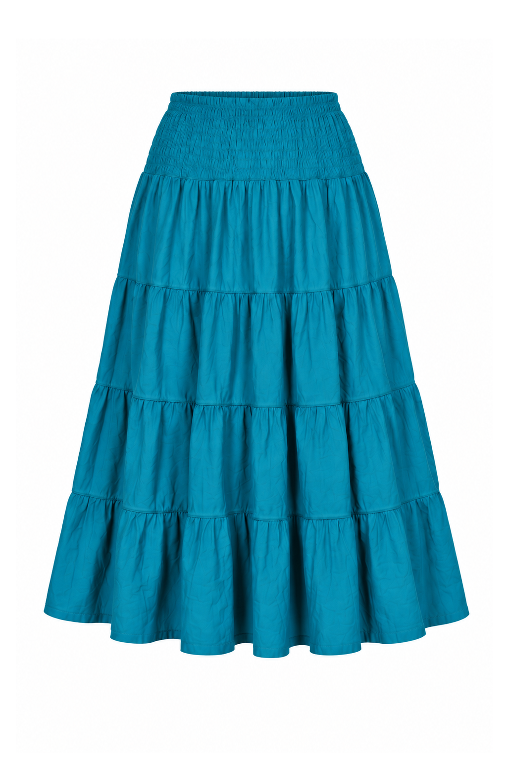 Rayon Strapless Dress and Skirt - Teal - ghost mannequin, normalized primary image