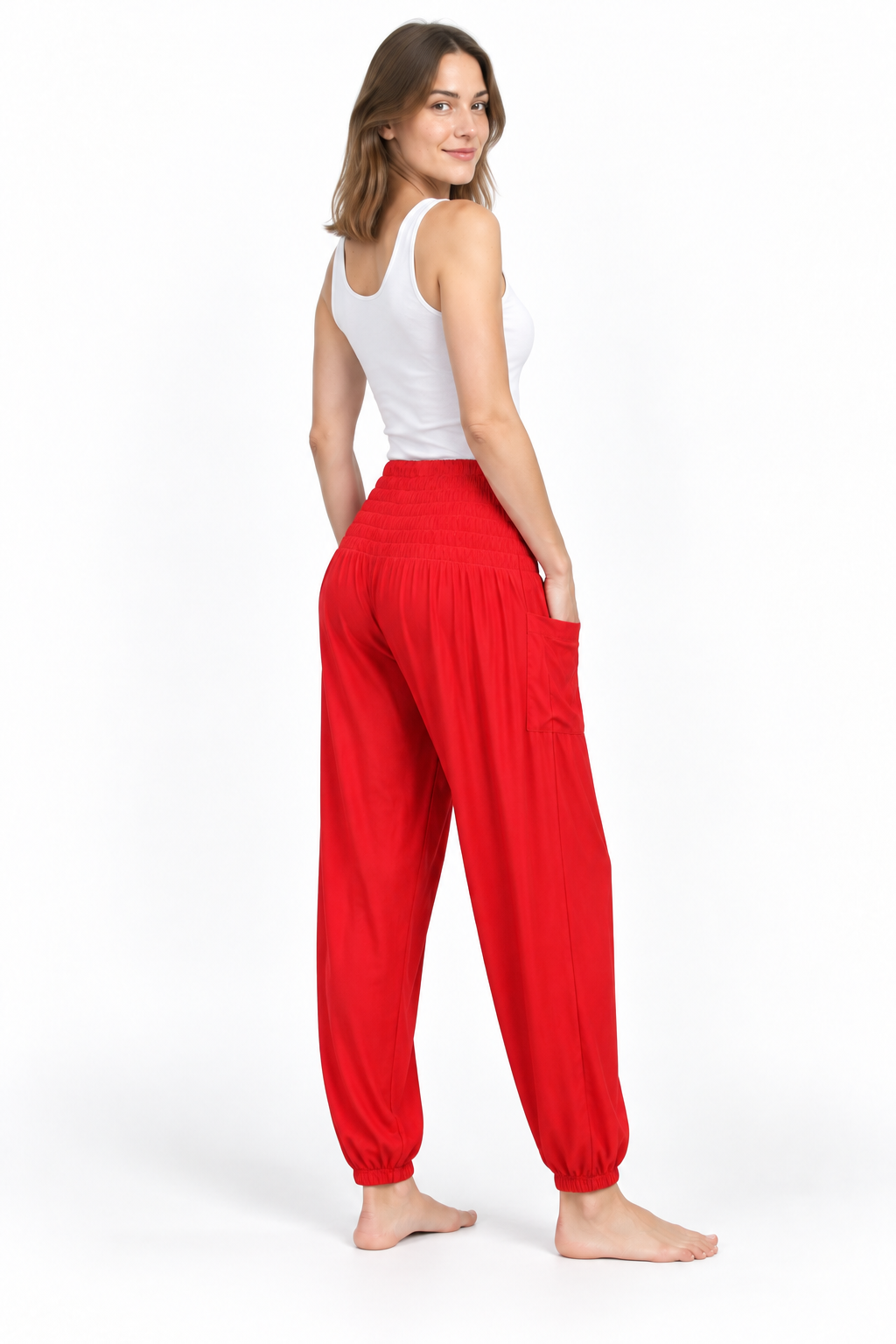 Red Tapered Pants – product view 3